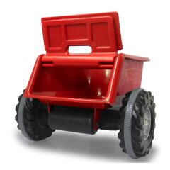 Remolque Tractor a pedales Power Drag rojo