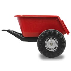 Remolque Tractor a pedales Power Drag rojo