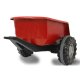 Remolque Tractor a pedales Power Drag rojo