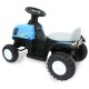 Ride-on tracteur New Holland avec remorque bleu 6V