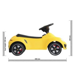 Cavalcabile Porsche 911 giallo