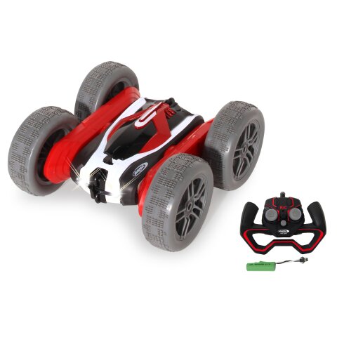 SpinX Stuntcar rouge-noir 2,4GHz