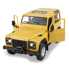 Land Rover Defender 1:14 amarillo 2,4GHz Puerta manual