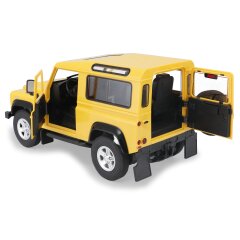 Land Rover Defender 1:14 amarillo 2,4GHz Puerta manual