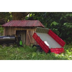 Tipper red for RC-Traktor 1:16