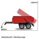 Tipper red for RC-Traktor 1:16