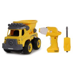 Camion &agrave; benne First RC Kit 27 pi&egrave;ces avec visseuse