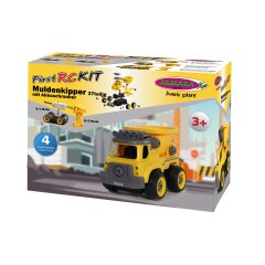 Cami&oacute;n volquete First RC Kit 27 pz. con destornillador inal&aacute;mbrico