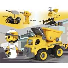 Dump Truck First RC Kit 27-part with cordless screwdriver