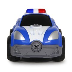 Coche de polic&iacute;a First RC Kit 22 pz. con destornillador inal&aacute;mbrico