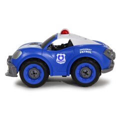 Coche de polic&iacute;a First RC Kit 22 pz. con destornillador inal&aacute;mbrico