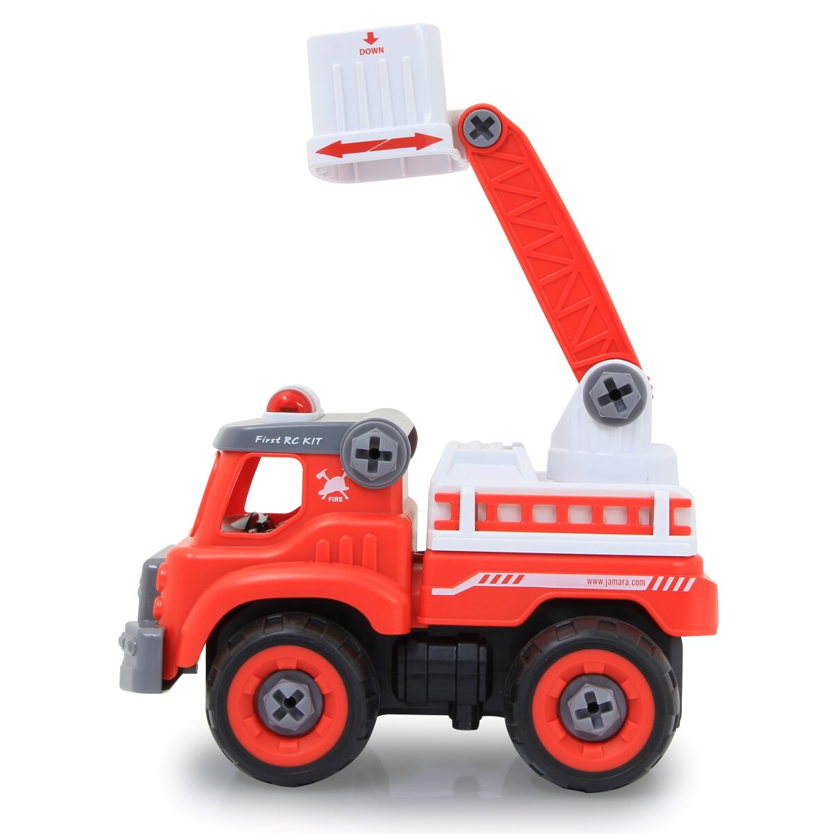 Fire Truck First RC Kit 33-part with cordless screwdriver