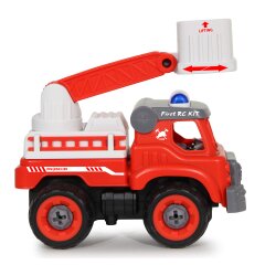 Cami&oacute;n de bomberos First RC Kit 33 pz. destornillador inal&aacute;mbrico