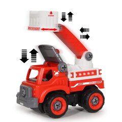 Camion de pompiers First RC Kit 33 pi&egrave;ces avec visseuse