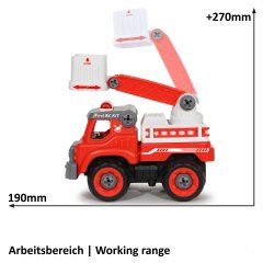 Feuerwehrauto First RC Kit 33teilig mit Akkuschrauber