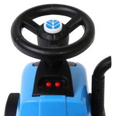 Correpasillo New Holland T7 Tractor con remolque azul 2en1