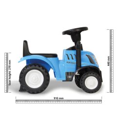 Correpasillo New Holland T7 Tractor con remolque azul 2en1