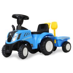 Correpasillo New Holland T7 Tractor con remolque azul 2en1