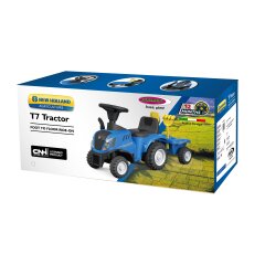 Correpasillo New Holland T7 Tractor con remolque fucsia 2en1