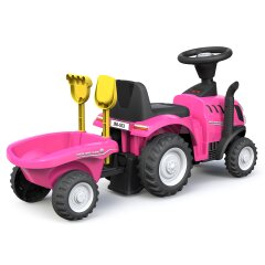 Correpasillo New Holland T7 Tractor con remolque fucsia 2en1