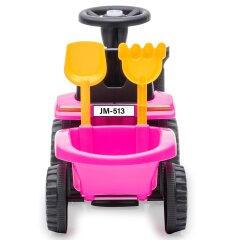 Correpasillo New Holland T7 Tractor con remolque fucsia 2en1