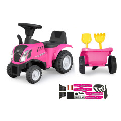 Push-Car New Holland T7 Tracteur pink