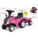 Correpasillo New Holland T7 Tractor con remolque fucsia 2en1