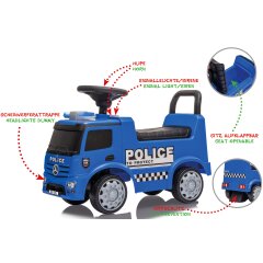 Push Car Mercedes-Benz Antos Police 2in1