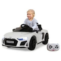 Ride-on Audi R8 Spyder V10 performance quattro bianco