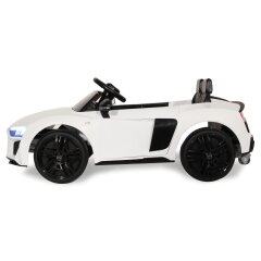 Ride-on Audi R8 Spyder V10 performance quattro bianco