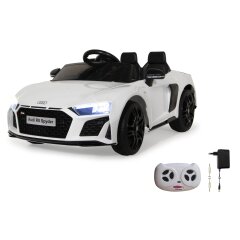 Ride-on Audi R8 Spyder V10 performance quattro bianco