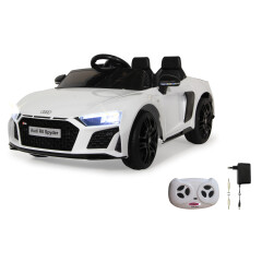 Ride-on Audi R8 Spyder V10 performance quattro blanc