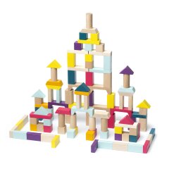 Wooden Toys Kidiwood Kidiwood Wooden blocks Construction kit 100pcs.