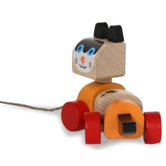 Wooden Toys Kidiwood Walk-a-long cat