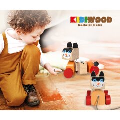 Wooden Toys Kidiwood Walk-a-long cat