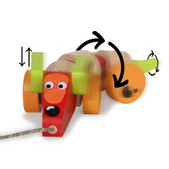 Wooden Toys Kidiwood Sausage dog (Push and Pull)