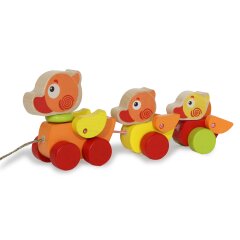 Juguete de madera Kidiwood Familia de patos trainable 3 pz.