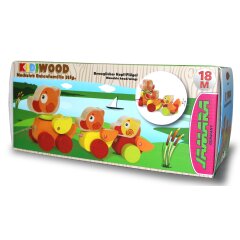 Juguete de madera Kidiwood Familia de patos trainable 3 pz.