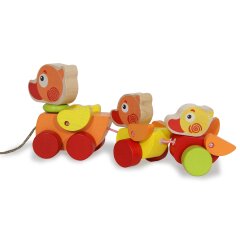 Juguete de madera Kidiwood Familia de patos trainable 3 pz.