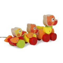 Juguete de madera Kidiwood Familia de patos trainable 3 pz.