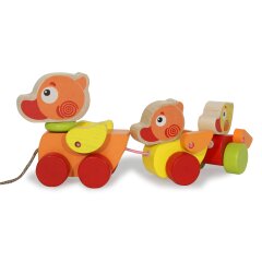 Wooden Toys Kidiwood Walk-a-long traveling Ducks 3pcs.