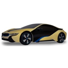 BMW I8 1:24 bianco/giallo 2,4GHz Serie fotocromatica UV