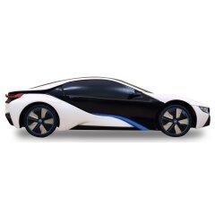 BMW I8 1:24 bianco/giallo 2,4GHz Serie fotocromatica UV