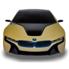 BMW I8 1:24 blanc/jaune 2,4GHz UV Photochromique Serie