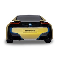 BMW I8 1:24 blanc/jaune 2,4GHz UV Photochromique Serie