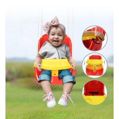 Baby swing Comfort Swing red 2in1