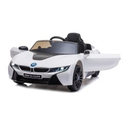 Ride-on BMW I8 Coupe bianco 12V 2,4GHz