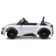 Ride-on BMW I8 Coupe bianco 12V 2,4GHz