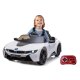 Ride-on BMW I8 Coupe bianco 12V 2,4GHz