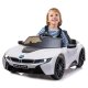 Ride-on BMW I8 Coupe bianco 12V 2,4GHz